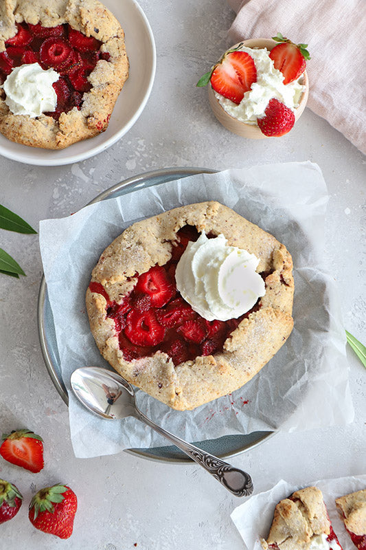 Tarte Rustique Aux Fraises Vegan