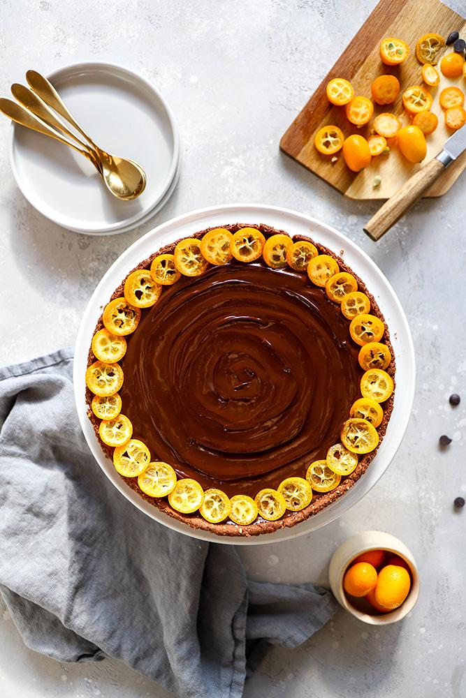 Tarte Chocolat Kumquat Vegan