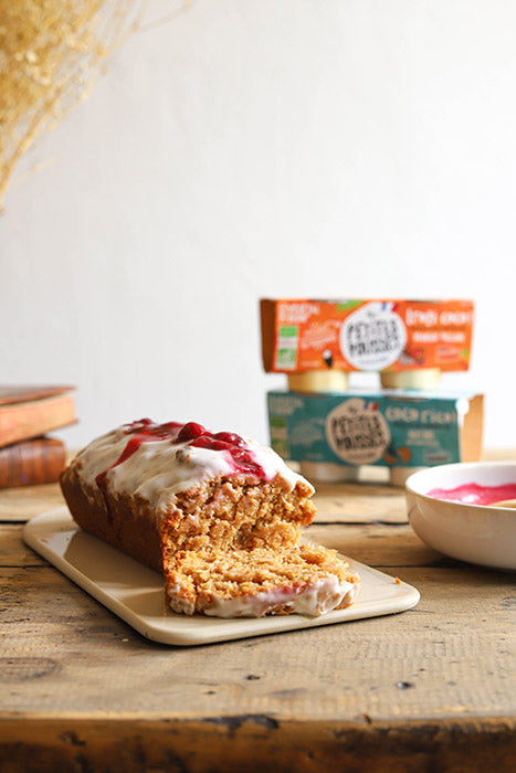 Gâteau Moelleux Coco et Fruits de Saison avec Les Petites Pousses