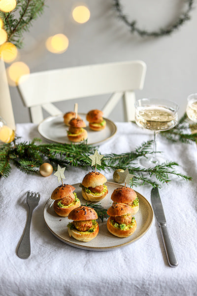 Recette mini burgers vegan de fêtes avec Tartex