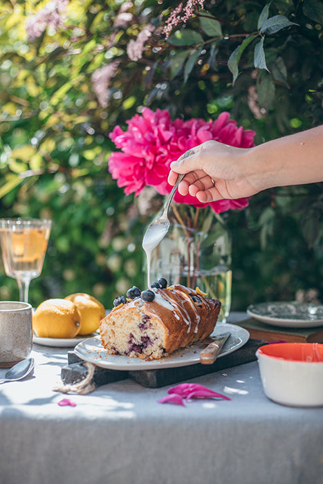 Recette de cake citron myrtilles vegan