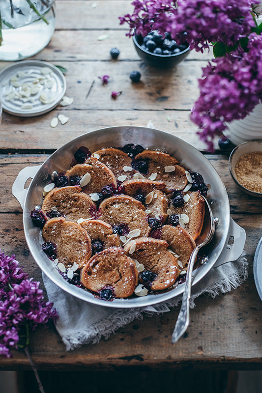 Pain Perdu vegan à la myrtille, la recette facile