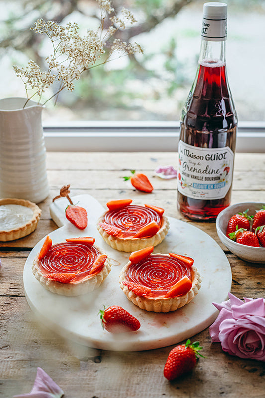 Recette des tartes tourbillon à la fraise vegan