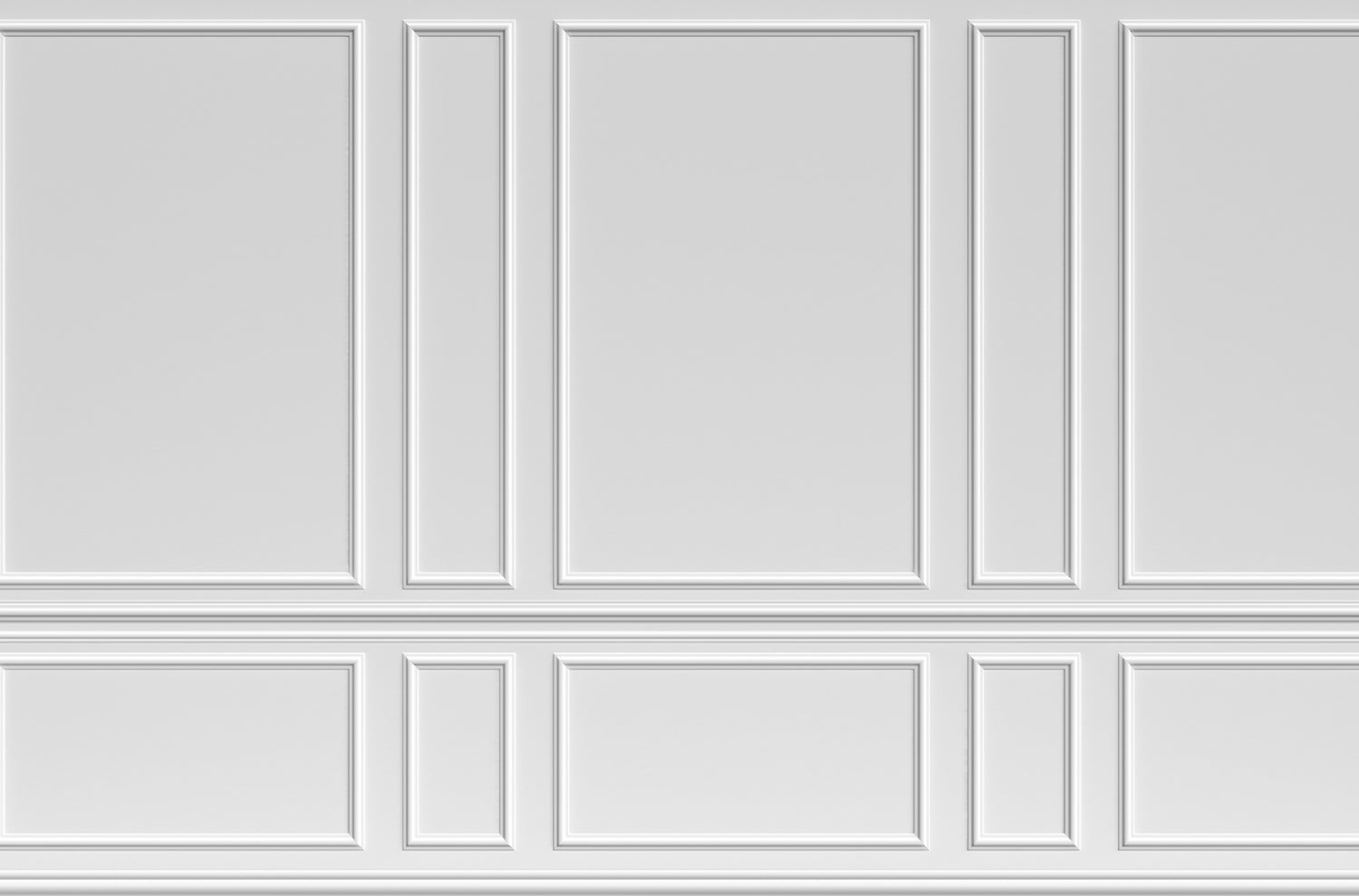 Fond XXL Moulures blanches Horizontal