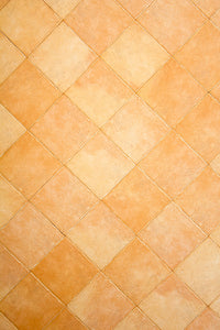 fond photo pour photographie, studio photo, carrelage jaune et orange effet azulejos. fond photo été printemps 2023, vinyle