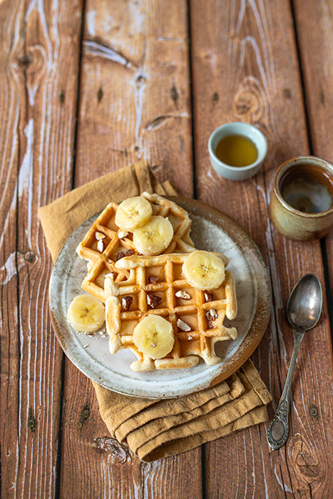 fond photo en bois clair pour l'automne, mood cosy pour photo culinaire