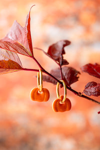 fond photo orange pour l'automne en briques oranges et rouge. 