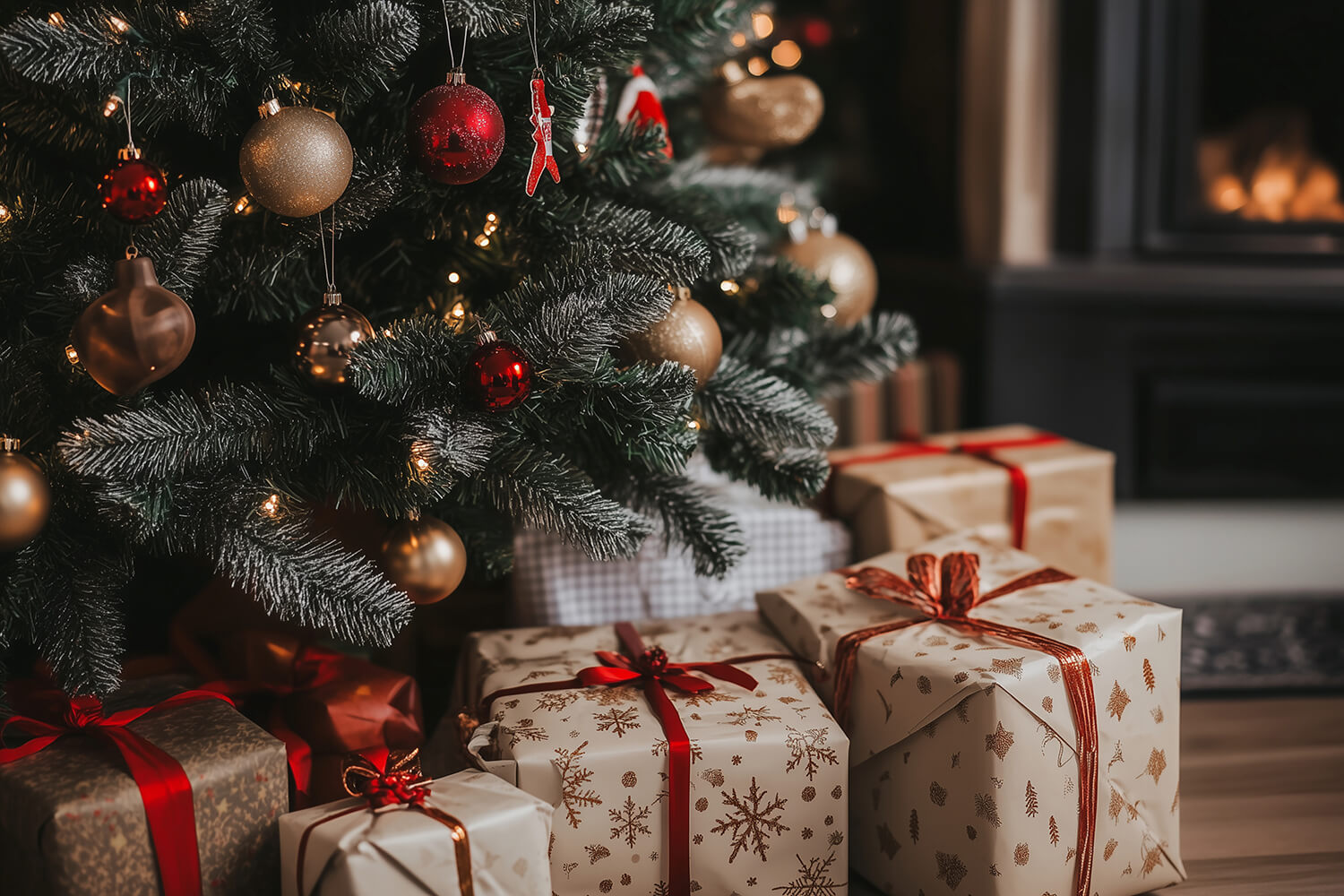 NEW! Cheminée de Noël