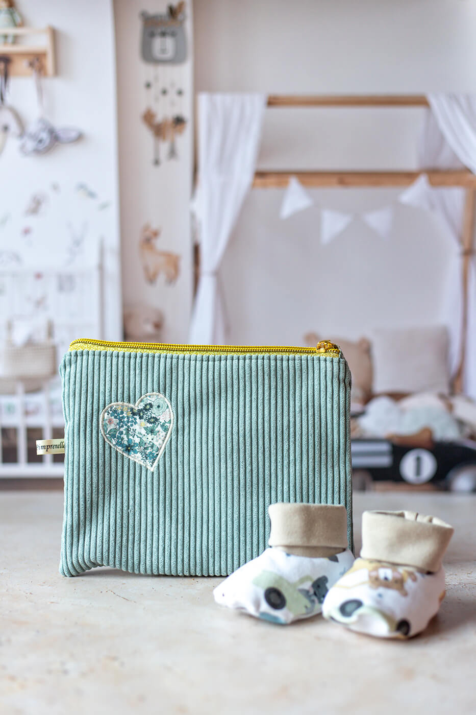 fond photo chambre pour enfant, beige, couture