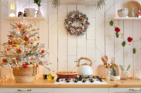 fond photo effet cuisine de noel pour photographie culinaire originales