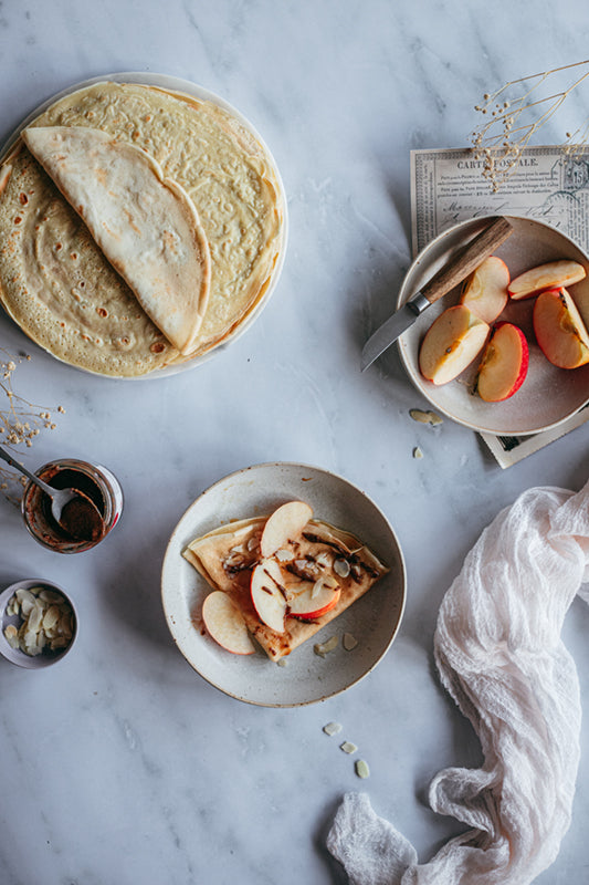 fond marbre clair, pour photo culinaire, studio photo, fond pro pancakes