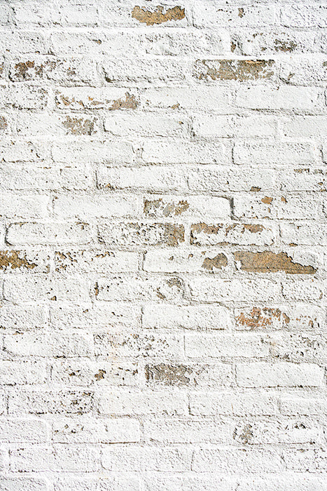 fond photo blanc en brique, mur effet ancien blanc avec des briques anciennes. pour photographie culinaire et produit. studio photo