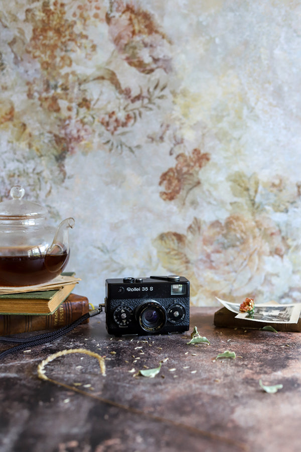 Fond photo- still life, photo culinaire, nature morte, vieilli tapisserie