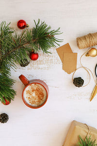 fondphoto noel effet bois blanc textuté, décoration de noel, studio photo et photo culinaire