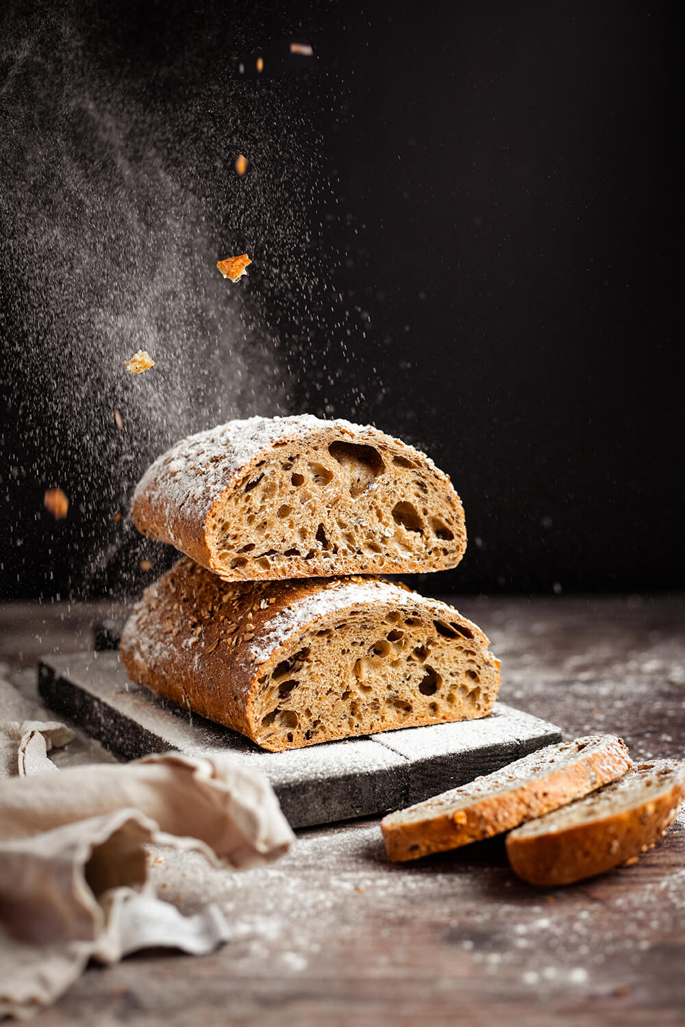 fond photo noir uni pour boulangerie patisserie
