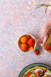 fondphoto terrazzo mosaique photo culinaire