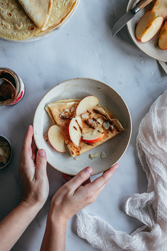 fond marbre clair, pour photo culinaire, studio photo, fond pro pancakes