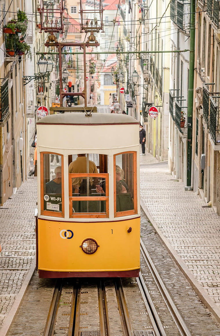 The iconic Lisbon tram, a true symbol of the city.