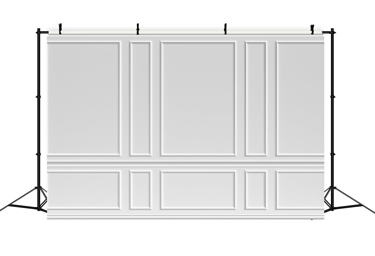 Fond XXL Moulures blanches Horizontal